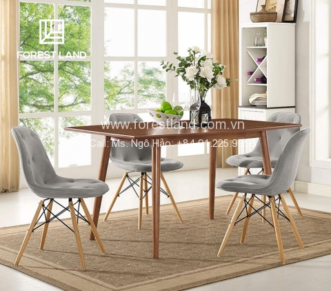 15 mẫu bàn ghế ăn bằng gỗ không lo lỗi mốt