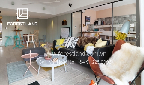 Phối màu nội thất hài hòa trong căn hộ 85m2 theo phong cách Bắc Âu