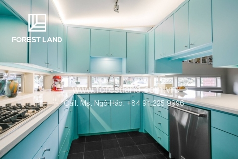 Những mẫu kệ bếp chữ U đẹp, độc đáo khiến chị em mê tít