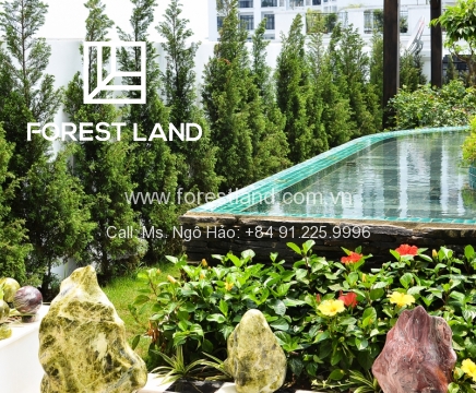 Không gian xanh trên mái tầng 30