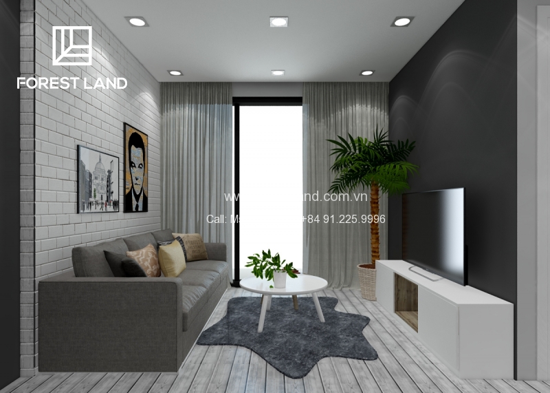 Thiết kế nội thất 60m nhà anh Chính