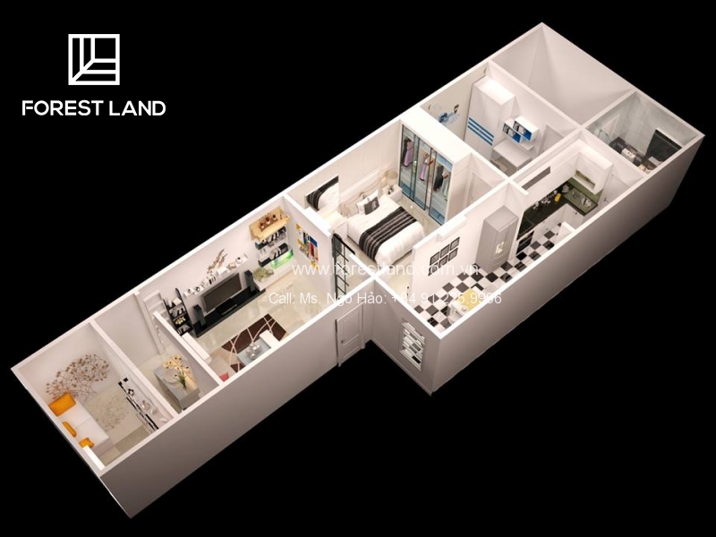 Căn hộ ấm cúng cho vợ chồng trẻ