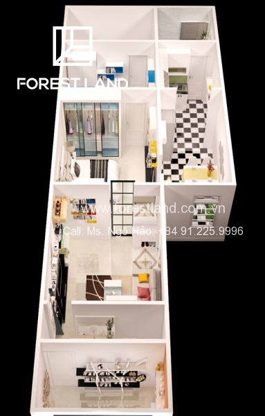 Căn hộ ấm cúng cho vợ chồng trẻ